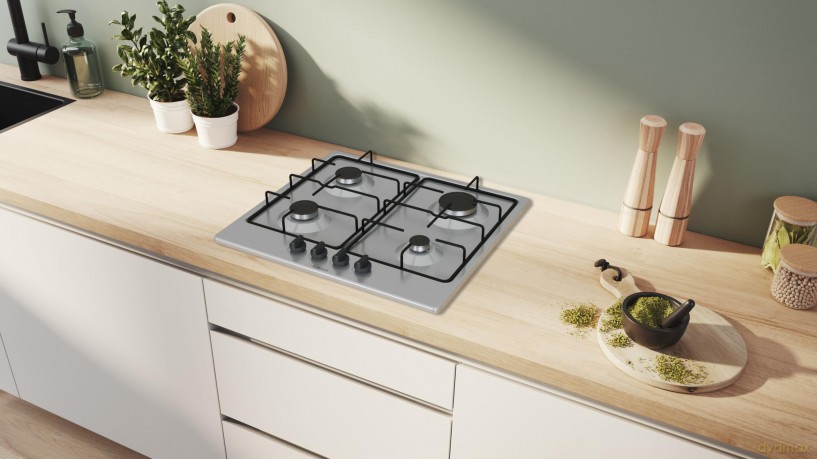 Piano Gas Pgp6b5k85 60cm 4f Inox