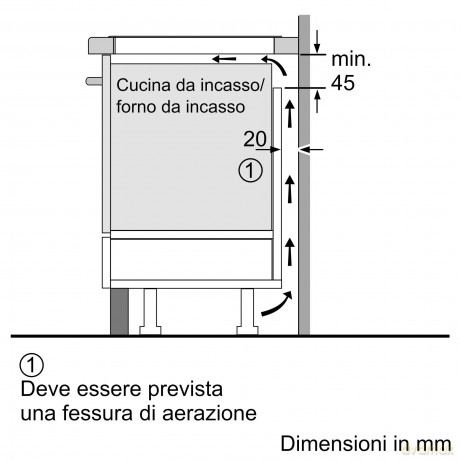 Piano Induz Flex 60cm Nero