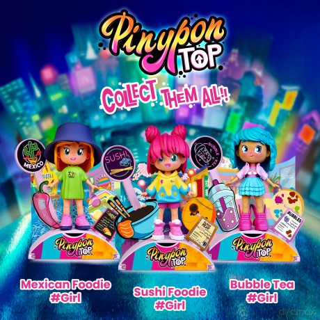 Pinypon: Famosa - Top Foodie Girl - Bubble Tea