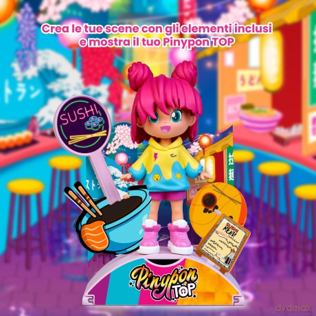 Pinypon: Famosa - Top Foodie Girl - Sushi Foodie