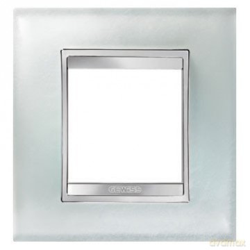 Placca Lux Int.2p Vetro Ghiaccio