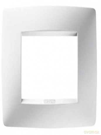 Placca One 3p Bianco Latte