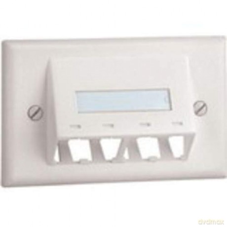 Placca Per 4 Mini-Com Bianca
