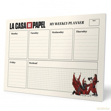 Planner A4 da Scrivania La Casa di Carta