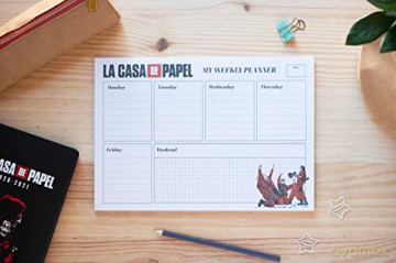 Planner A4 da Scrivania La Casa di Carta