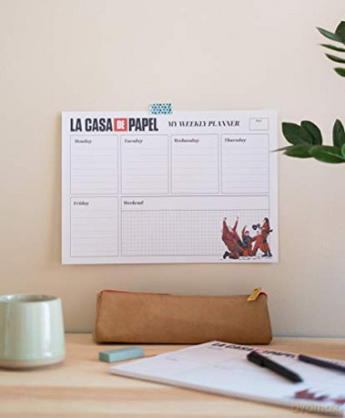 Planner A4 da Scrivania La Casa di Carta