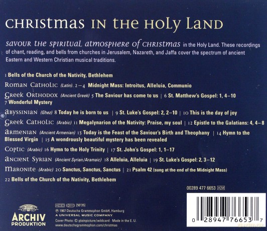 Christmas In The Holy Land [CD]