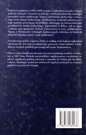 Prawodawstwo polskie względem Żydów (dodruk 2014) - Gumplowicz Ludwik [KSIĄŻKA]