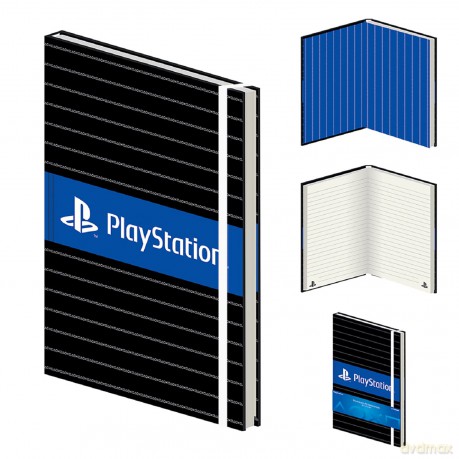 Playstation: Pinstripe A5 Premium Notebook (Quaderno)