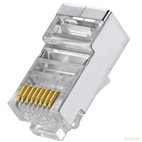 Plug Rj45s Cat.6 Cavo Solido Cf10