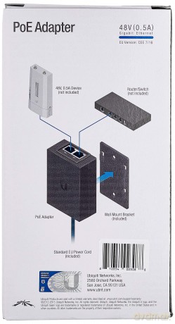 Poe Adapter - 48 V-Eu - Schwarz - Eu Version