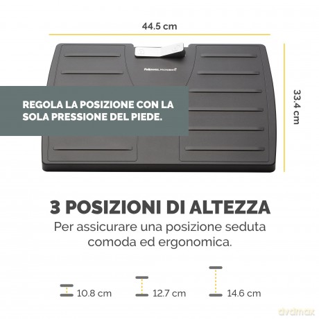 Poggiapiedi Regolabile Con Microban
