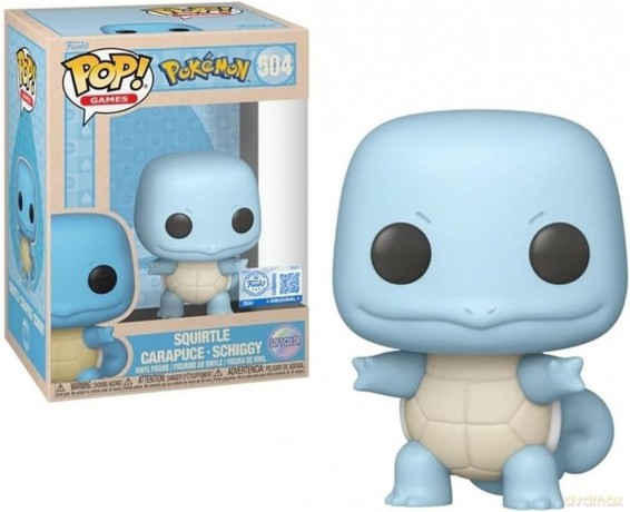 Pokemon: Funko Pop! Games - Squirtle (Sftclr)