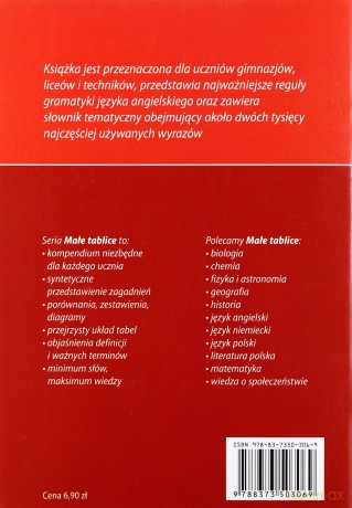 Małe tablice Język angielski (Wyd. 2014) [KSIĄŻKA]