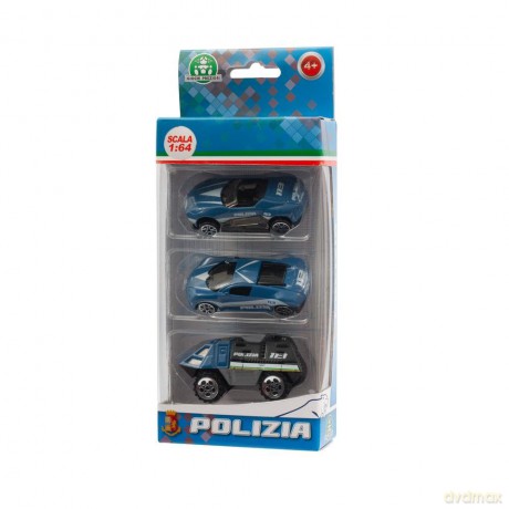 Polizia: Giochi Preziosi - Die Cast 1:64 Pack 3 Veicoli Modello 1