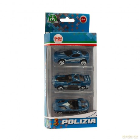 Polizia: Giochi Preziosi - Die Cast 1:64 Pack 3 Veicoli Modello 2 (Assortimento)