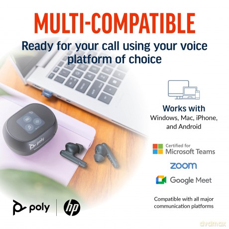 Poly Vfree 60+ Cb Earbuds +Bt700