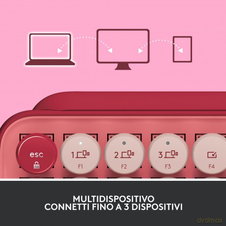 Pop Keys Wireless Emoji Rosa