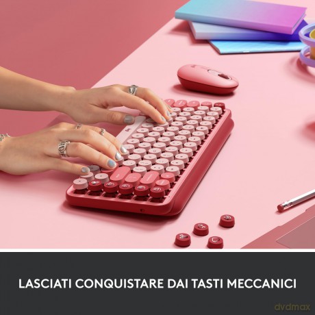 Pop Keys Wireless Emoji Rosa