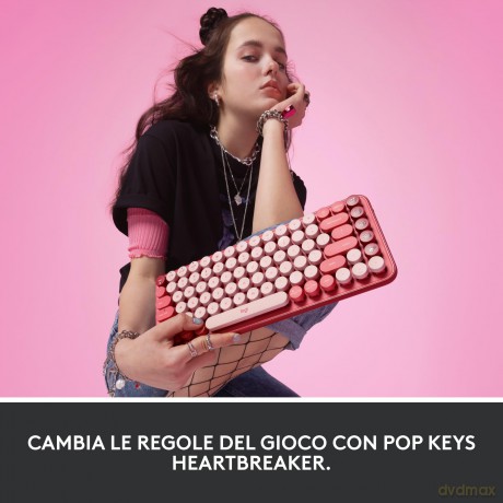 Pop Keys Wireless Emoji Rosa