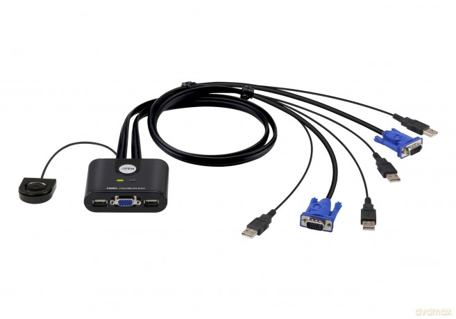 Port Kvm-Schalter Schwarz-Aten