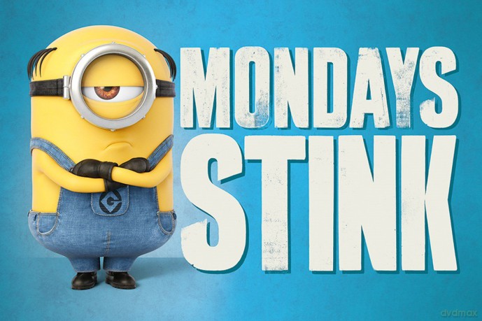 Poster Despicable Me 3 - Mondays Stink - 91.5 X 61 Cm | Posterseu