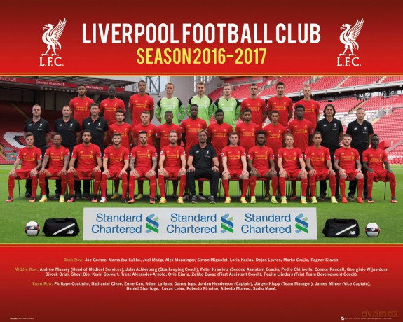 Poster Liverpool - Team 16/17 - 50 X 40 Cm | Postersde