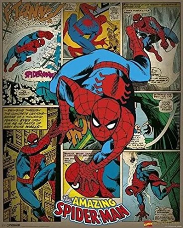Poster Marvel Comics Spider-Man Retro, 40 X 50 Cm