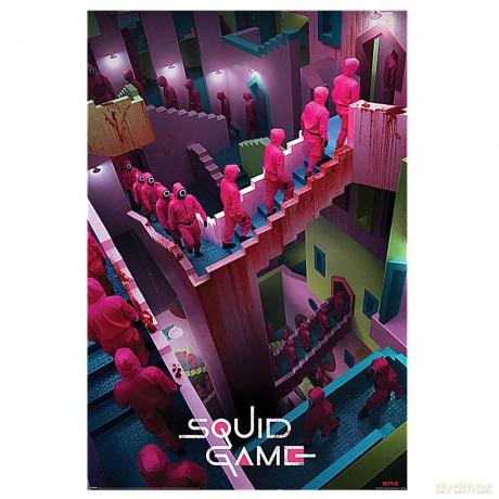 Poster Maxi Squid Game Crazy Stairs
