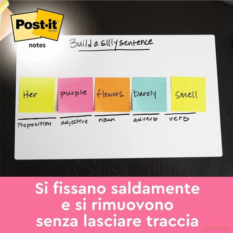 Post-It 76x76 Mm Colour Notes - Neon Yellow