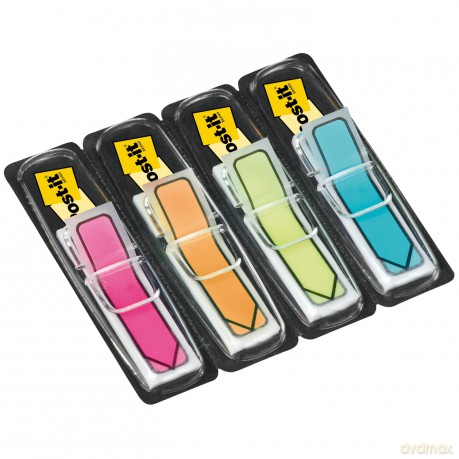 Post-It Brand 90843 Miniset 100 Segnapagina Frecce In 5 Colori Classici, 12 Mm X 43.6 Mm