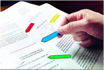 Post-It Index Flags Arrow Tabs 12 Mm - Green/Yellow/Blue/Red