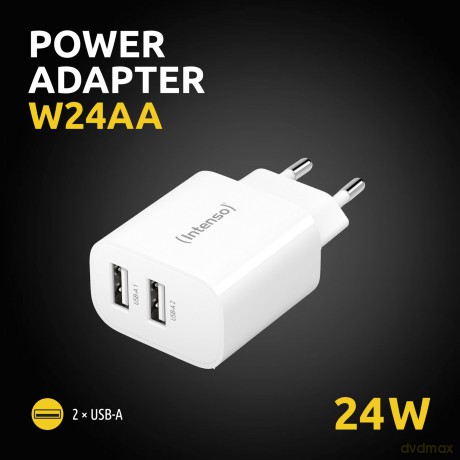 Power Adapter 2 X Usb-A 24w