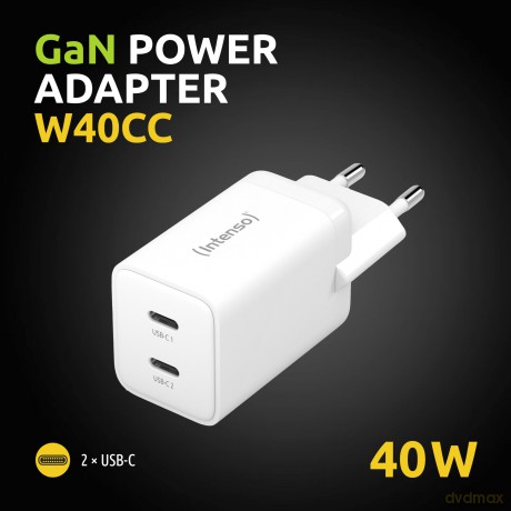 Power Adapter 2 X Usb-C 40w