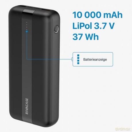 Power Bank 10000 Mah Nera Type-C
