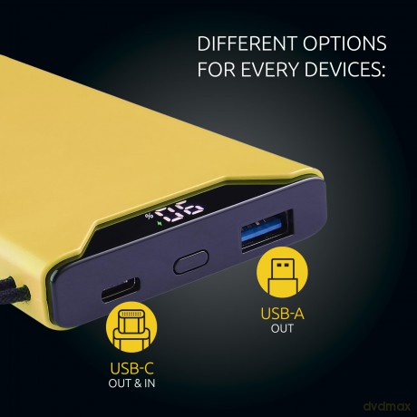 Power Bank F10000 Yellow