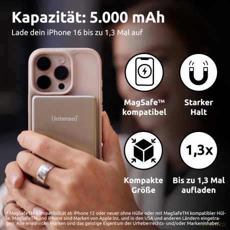 Power Bank Mag Safe 5000 Champagne