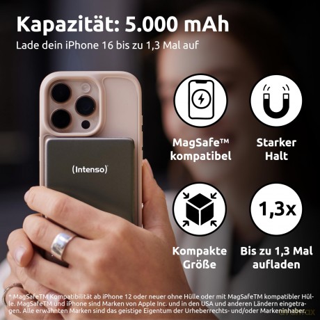 Power Bank Mag Safe 5000 Grey
