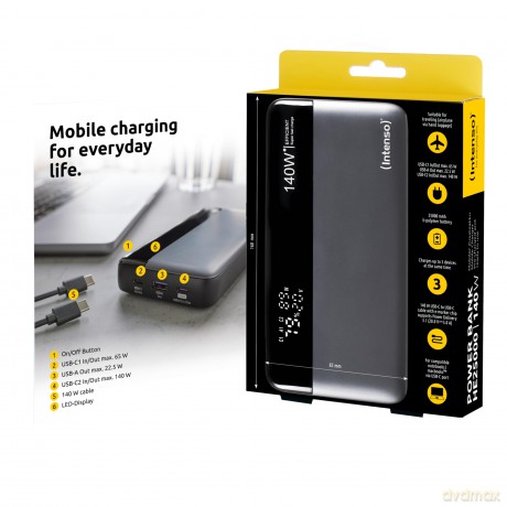 Power Bank Xs25000 Mah Grey-Black