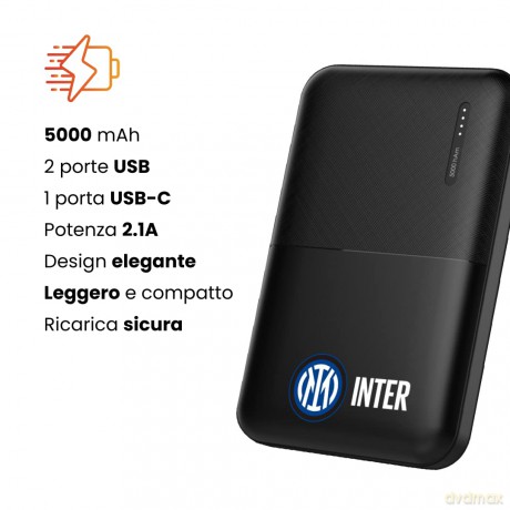 Powerbank Inter Con Cavo 5000mah