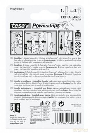 Powerstrips Hooks Xl - Rett Bianco