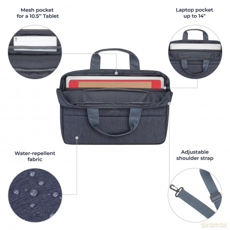 Prater Borsa Notebook 14 Grigio