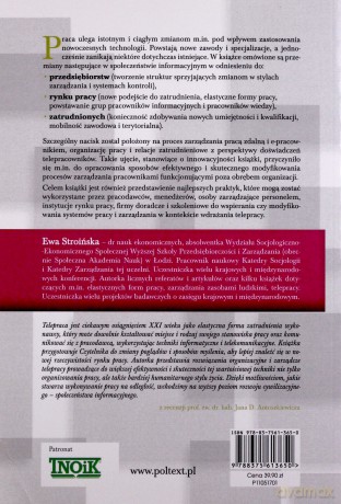Elastyczne formy zatrudnienia. Telepraca zarządzanie pracą zdalną - Stroińska Ewa [KSIĄŻKA]