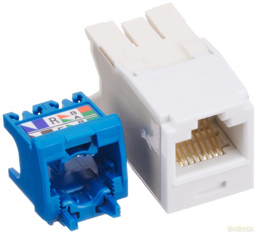 Presa Minicom Rj45u Cat.6a Bianco