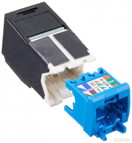 Presa Minicom Rj45u Cat.6a Nero
