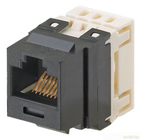 Presa Netkey Rj45u Cat.6 Nero