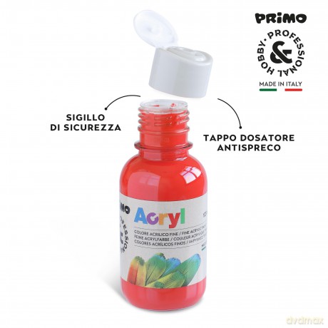 Primo Col Acrilico 125ml Vermigl