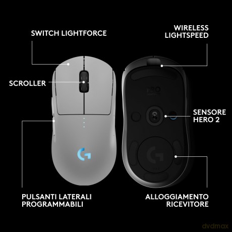 Pro 2 Lightspeed Wireless Mouse Wh