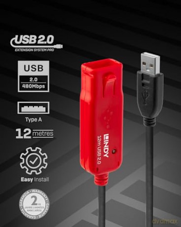 Prolunga Attiva Usb 2.0 Pro 12m