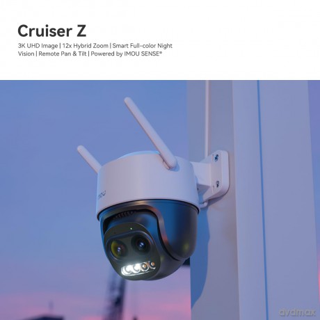 Ptz Ip/Wi-Fi Full-Color 3mp 2.8 Mm